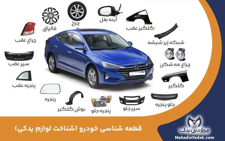 آشنایی با قطعات خودرو + لیست کامل